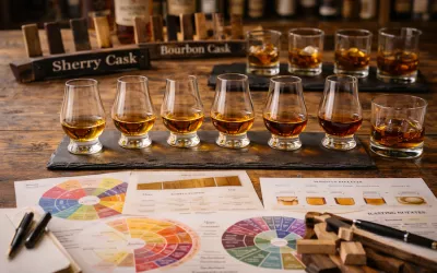 Vad ingår i en whiskyprovning? Glaskunskap, fat och smakkartor